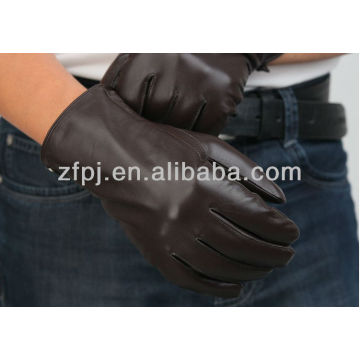 Guantes de manejo de cuero para hombre de estilo básico